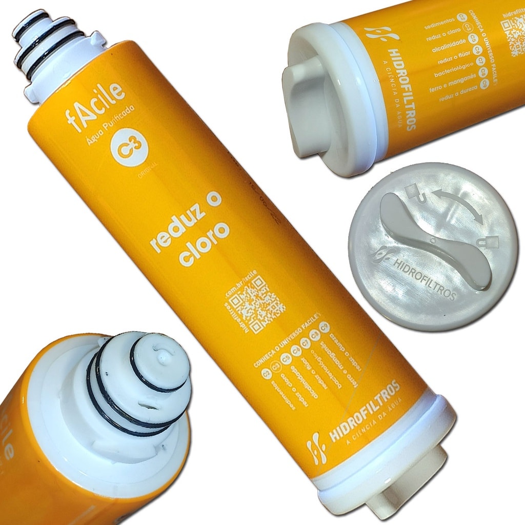 Imagem do Refil Filtro Facile C3 Purificador De Agua Hidrofiltros