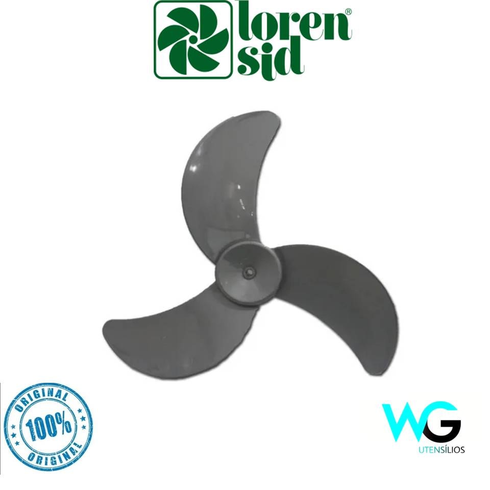 Imagem do Helice Do Ventilador Loren Sid Turbo Tufao 60cm 3 Pas Prata