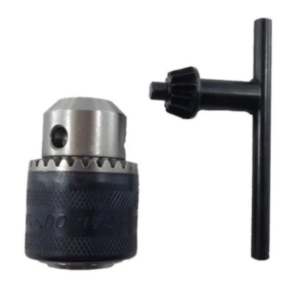 Imagem do Mandril 3 8 Com Furo Com Chave Bosch Para Furadeira Gsb 450