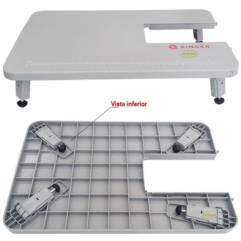 Imagem do Mesa Extensora Para Maquina De Costura Domestica Singer Facilita Pro 4411 4423 4432