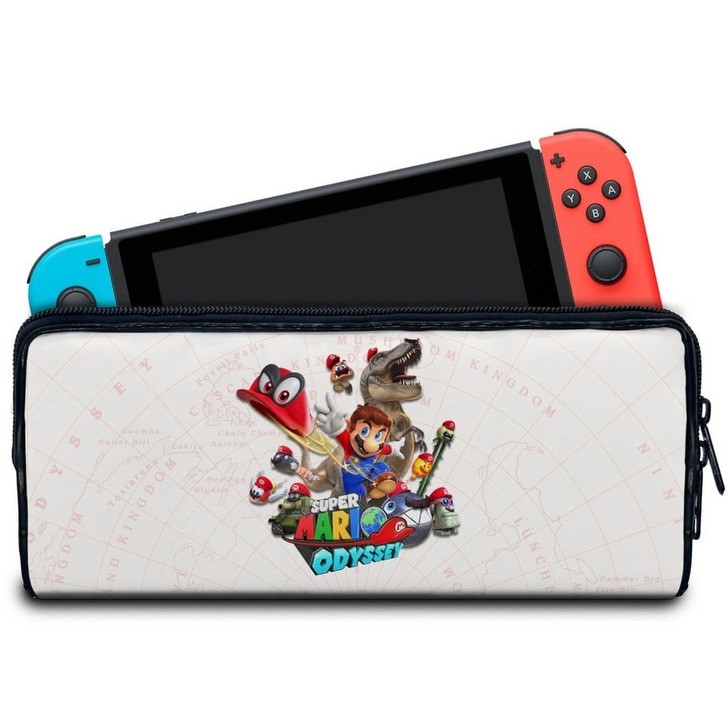 Imagem do Case Para Nintendo Switch Bolsa Estojo Super Mario Odyssey