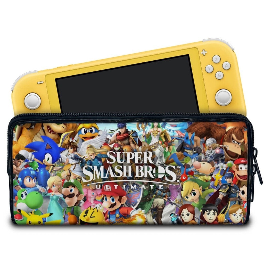 Imagem do Case Para Nintendo Switch Lite Bolsa Estojo Super Smash Bros Ultimate