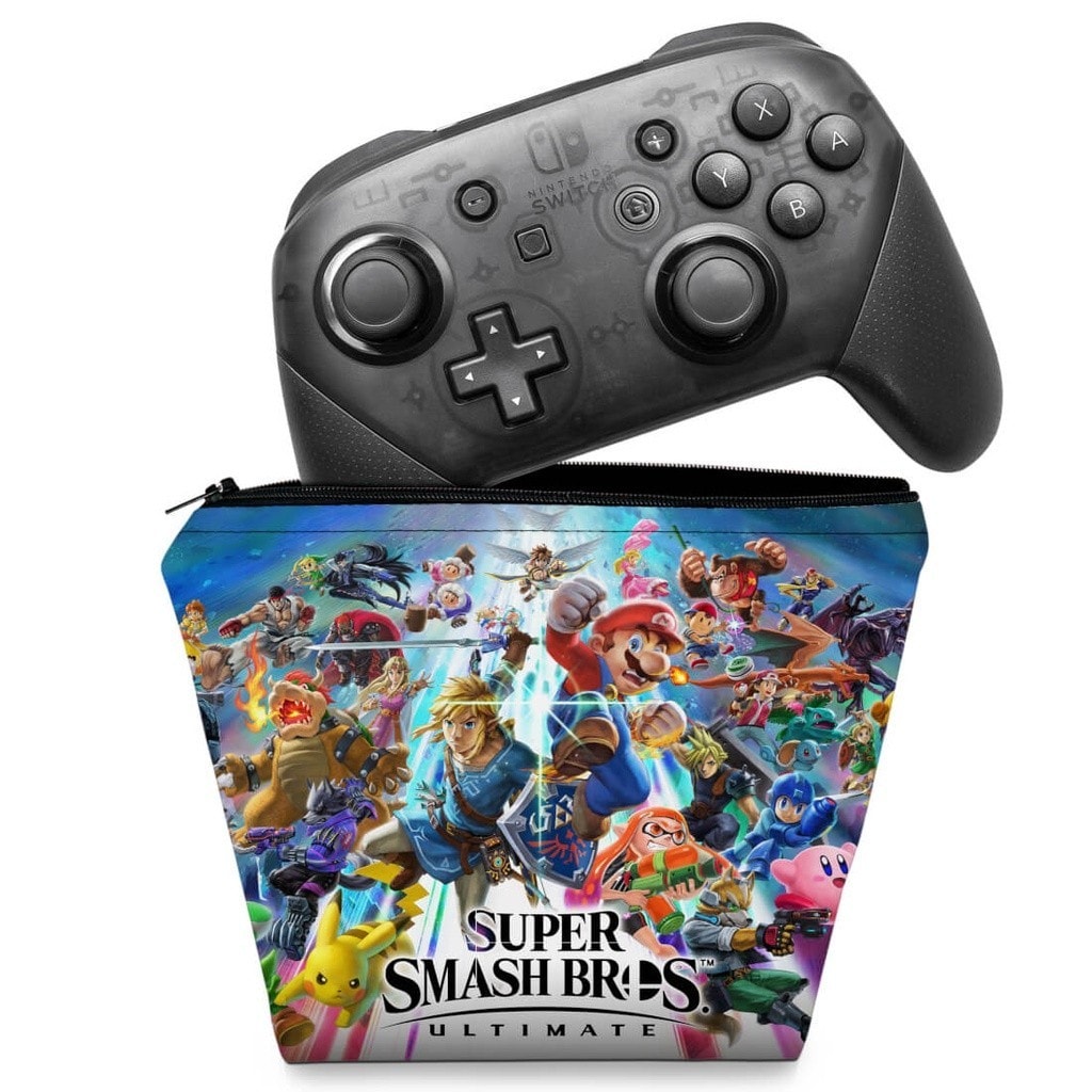 Imagem do Capa Nintendo Switch Pro Controle Case Super Smash Bros Ultimate