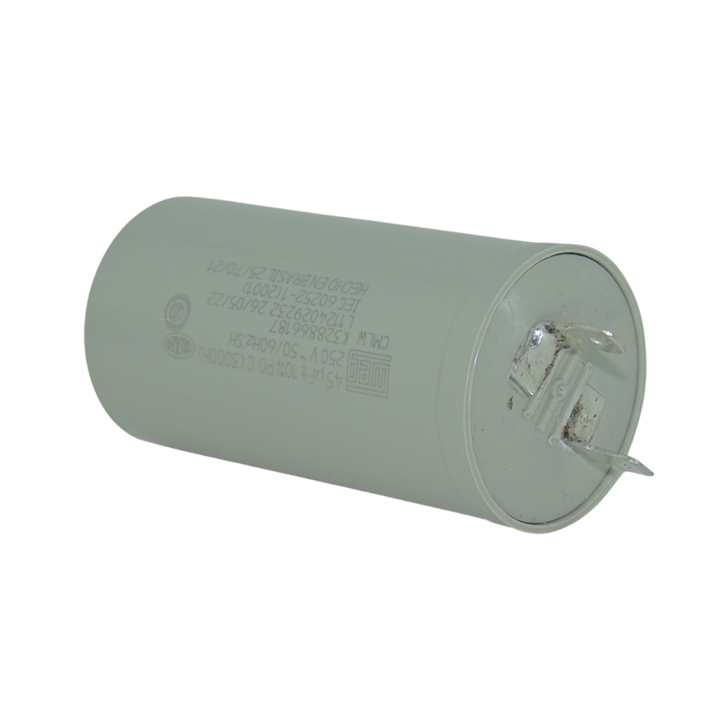 Imagem do Capacitor Lavadora Brastemp Electrolux Ative 11kg 45uf 127v Bwl11 Bwb11
