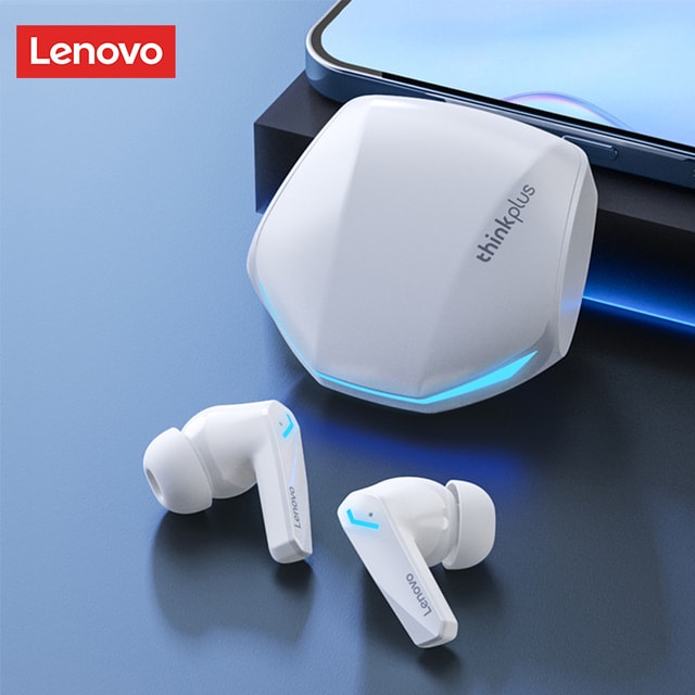 Imagem do Fone De Ouvido Gamer Bluetooth Sem Fio Tws Gm2 Pro Branco Lenovo