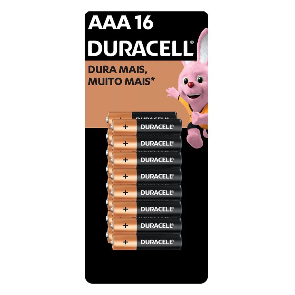 Imagem do Pilha Duracell Alcalina Aaa 16 Unidades