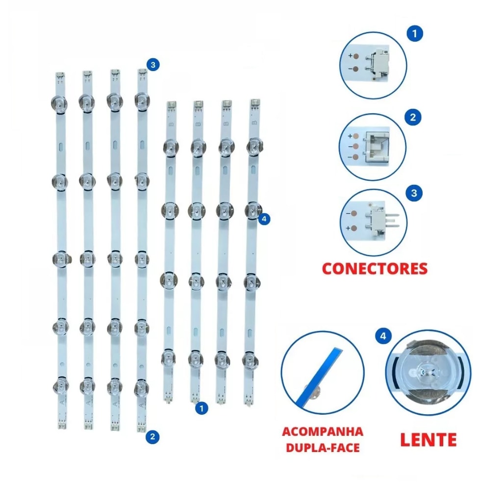 Imagem do Kit Barras Led Tv 47lb5600 47lb5800 47lb5500