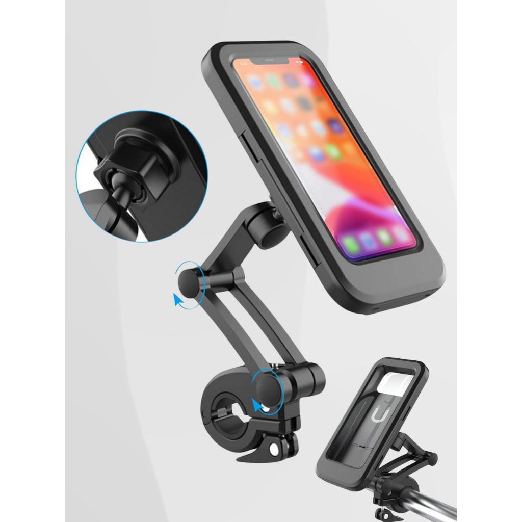 Imagem do Suporte Celular Moto E Bike Impermeavel Antiqueda Universal Antifurto Titanium
