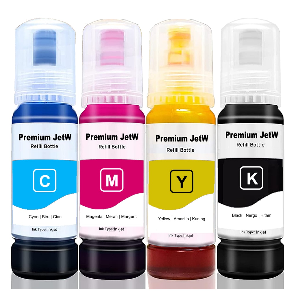 Imagem do 4x Tinta Compativel Epson L3250 L3150 L3210 L3110 L5190 L5290 L1210 L1250 L5590 T544 544
