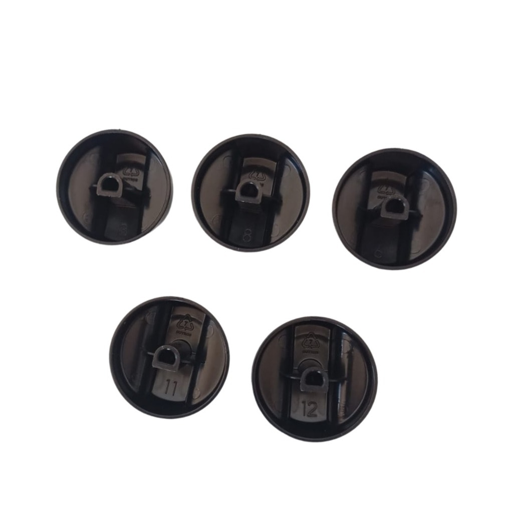 Imagem do Kit Botoes Com 5 Fogao Atlas Monaco Up Atenas Glass 21 Original