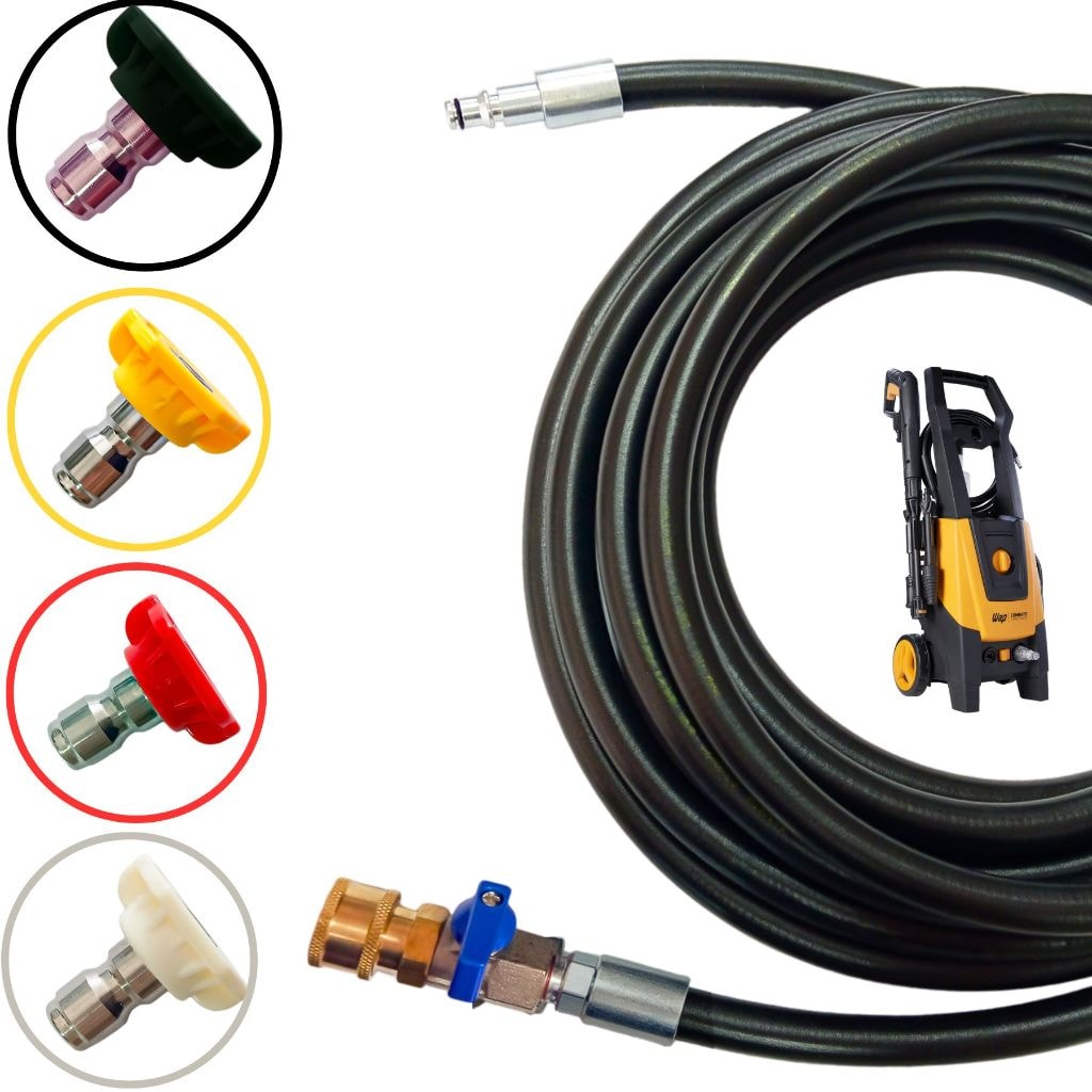 Imagem do Kit Bicos Engate Rapido Registro 10mt Mangueira Para Wap Combate Turbo 2600