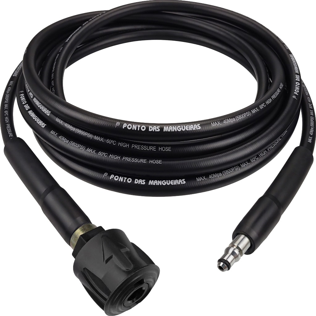 Imagem do Mangueira Extensora Prolongadora Trama Nylon Compativel Lavadora Wap Combate Turbo