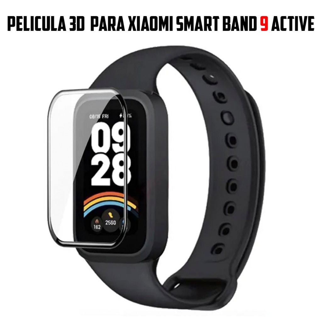 Imagem do Pelicula 3d Para Xiaomi Smart Mi Band 9 Active Super Resistente Pelicula Com Borda 3d