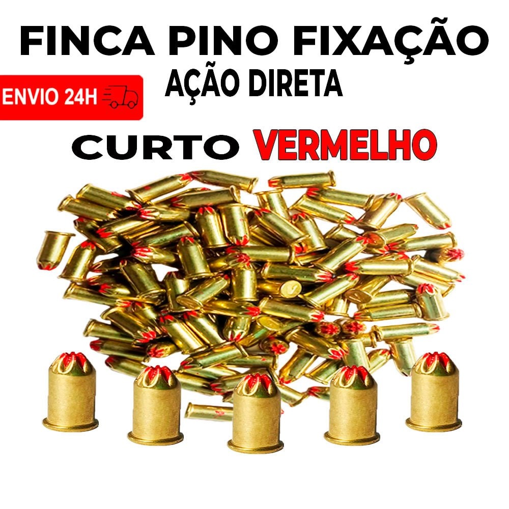 Imagem do Fincapino Curto C22 Fixacao Acao Direta P Pistola Finca Pinos
