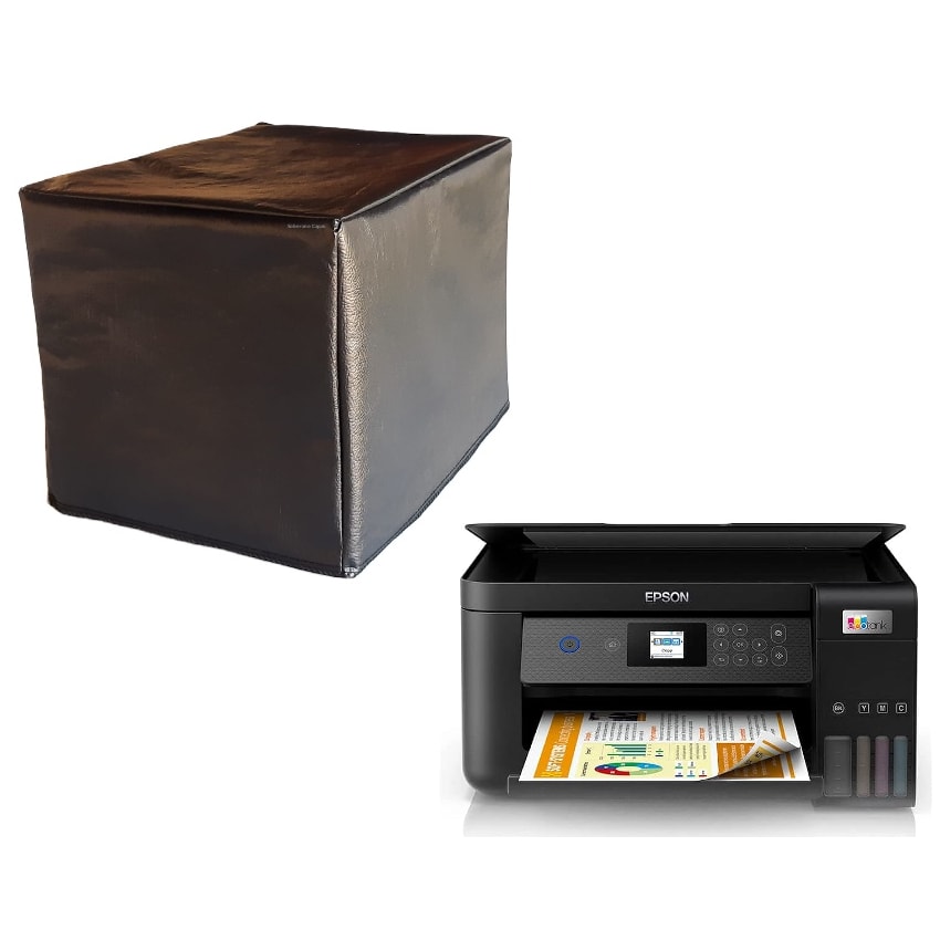 Imagem do Capa Para Impressora Epson Ecotank L4260 Em Corino Preto
