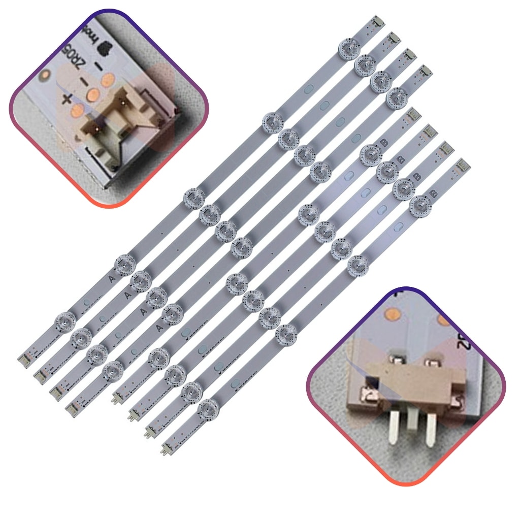 Imagem do 47lb5500 47lb5600 47lb5800 47lb6500 Kit 8 Barras De Led 6v