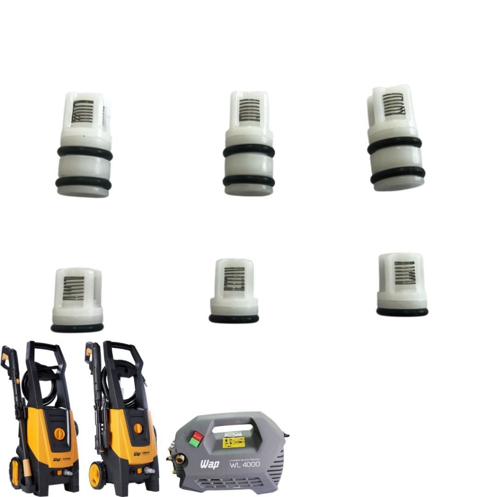 Imagem do Kit Com 6 Valvulas Pressao Para Lavadora Wap Combate Turbo