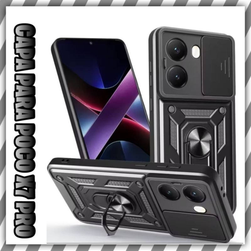 Imagem do Capa Para Xiaomi Poco X7 Pro Armadura Militar Anti Impacto
