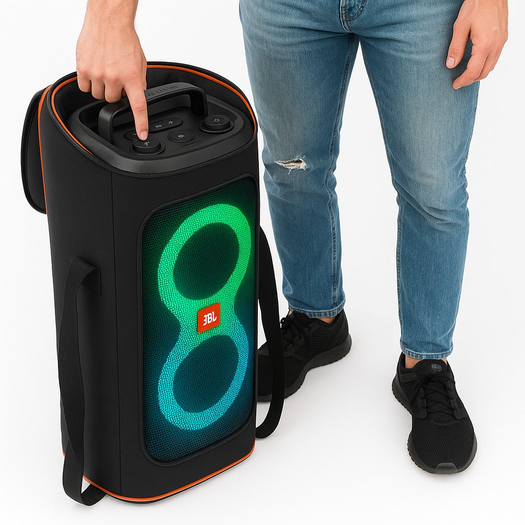 Imagem do Case Bolsa Bag Jbl Partybox Club 120 E 100 Resistente Abertura Frontal