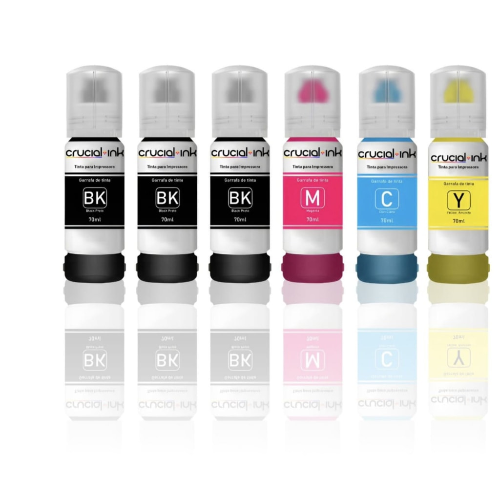 Imagem do Kit 6 Tinta Para Epson L3150 L3250 L3210 L3110 L1250