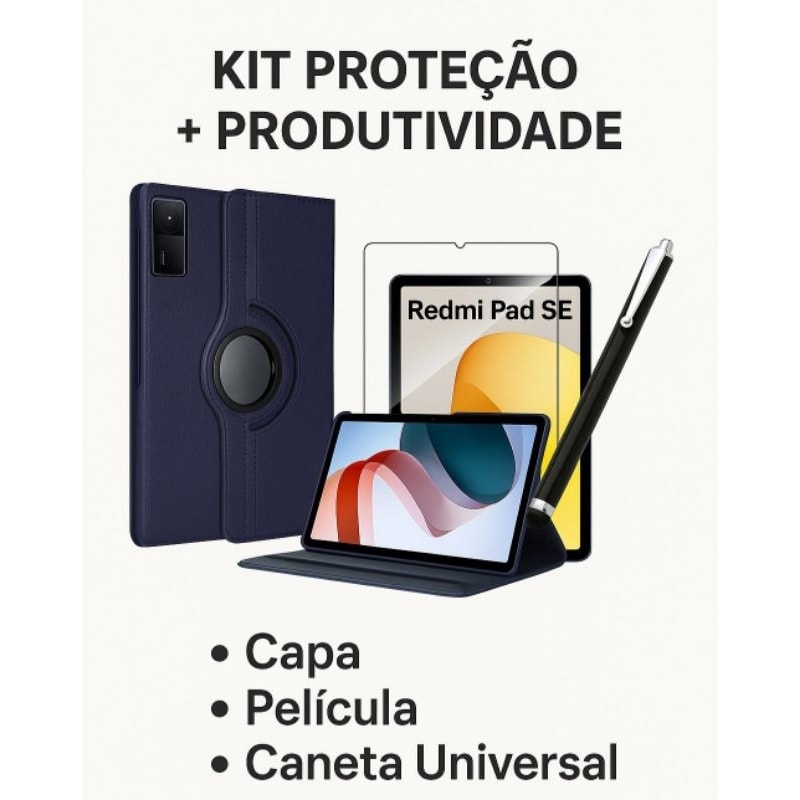Imagem do Kits De Capa Giratoria Para Xiaomi Redmi Pad Se 11 Polegadas