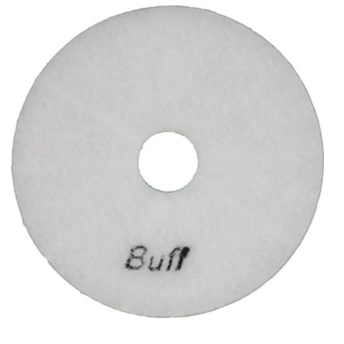 Imagem do Lixa Diamantada Buff Branca Brilho D Agua Para Polir Marmore Granito Porcelanato Polimento
