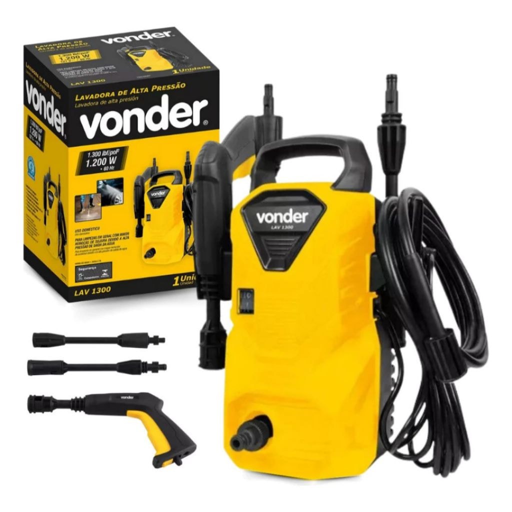 Imagem do Lavadora De Alta Pressao Lav 1300 1300w 220v Potente Vonder