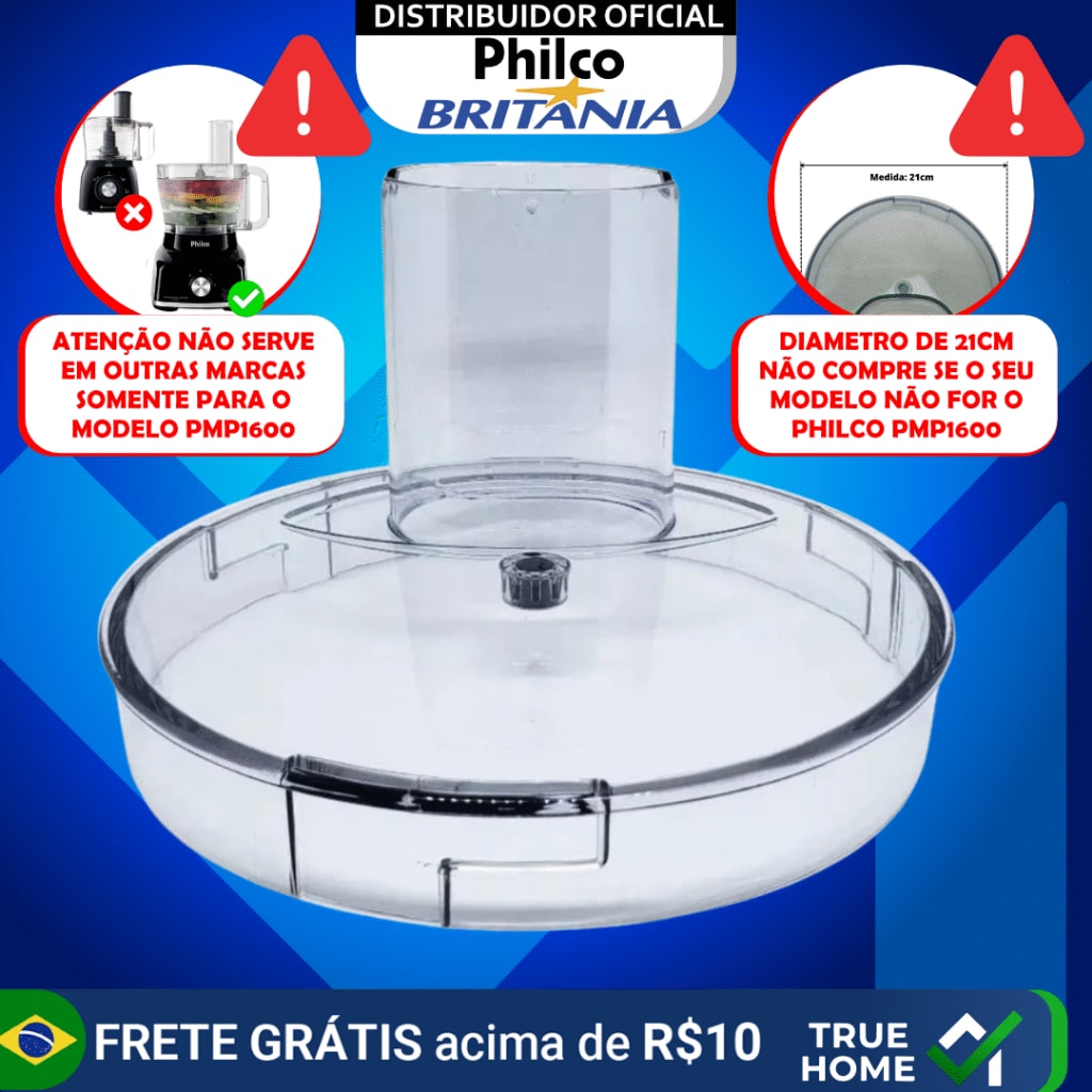 Imagem do Tampa Da Jarra Pmp1600p Original Multiprocessador Philco