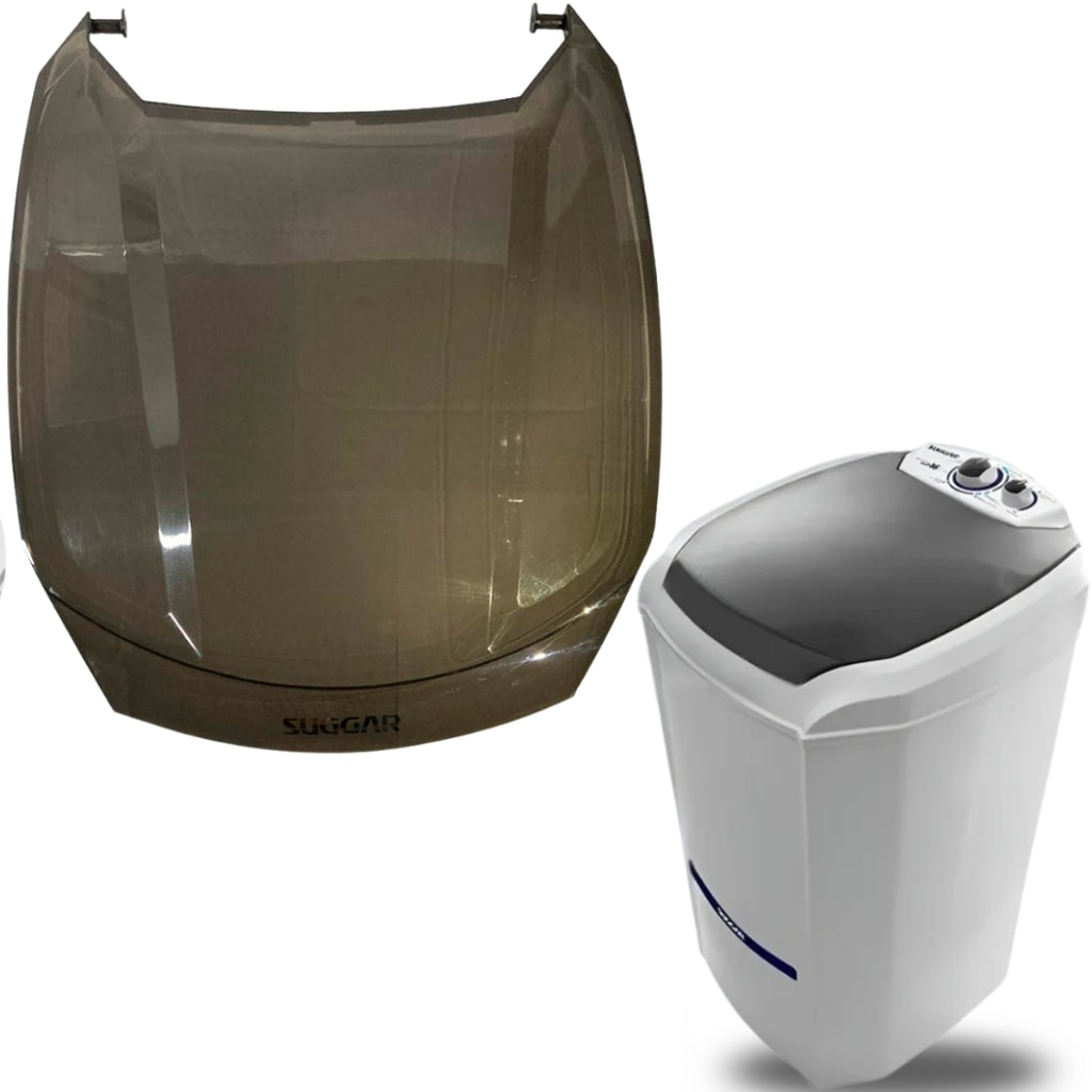 Imagem do Tampa Tanquinho Suggar Nova Lavamax Eco 10 Kg Fume Original