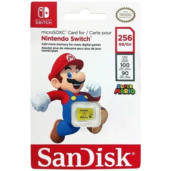 Imagem do Cartao De Memoria Micro Sd De 256gb Sandisk Para Nintendo Switch