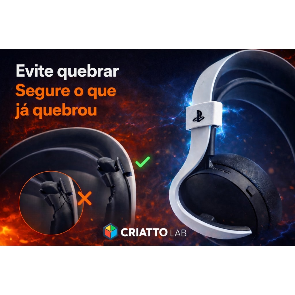 Imagem do Reforco De Haste Exclusivo Para Fone Pulse Elite 3d Exclusivo Sony Pulse Elite