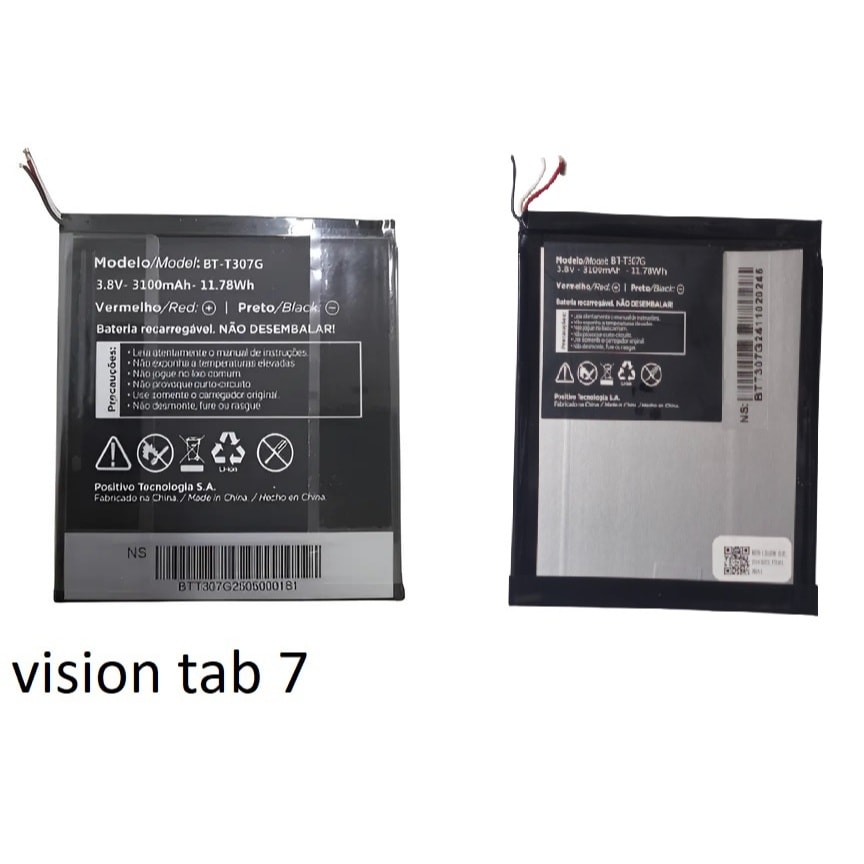 Imagem do Bateria Bt 307g Tablet Positivo Vision Tab 7 C 3 Fios 3100mah