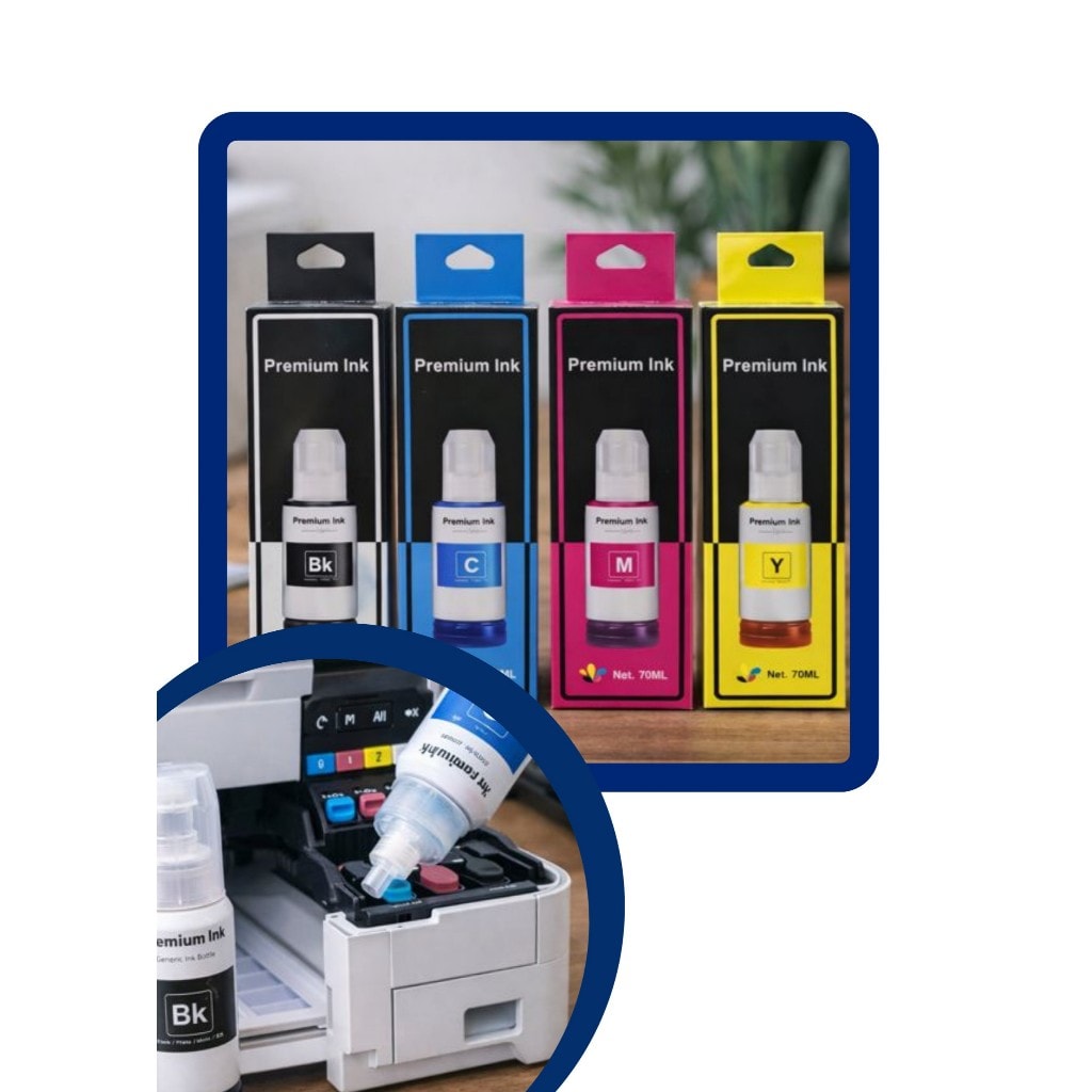 Imagem do Kit 4 Tinta Para Epson L4150 L4160 L4260 L6161 L6191 L6171 L3150 L3250 L3110 L1250 L5290