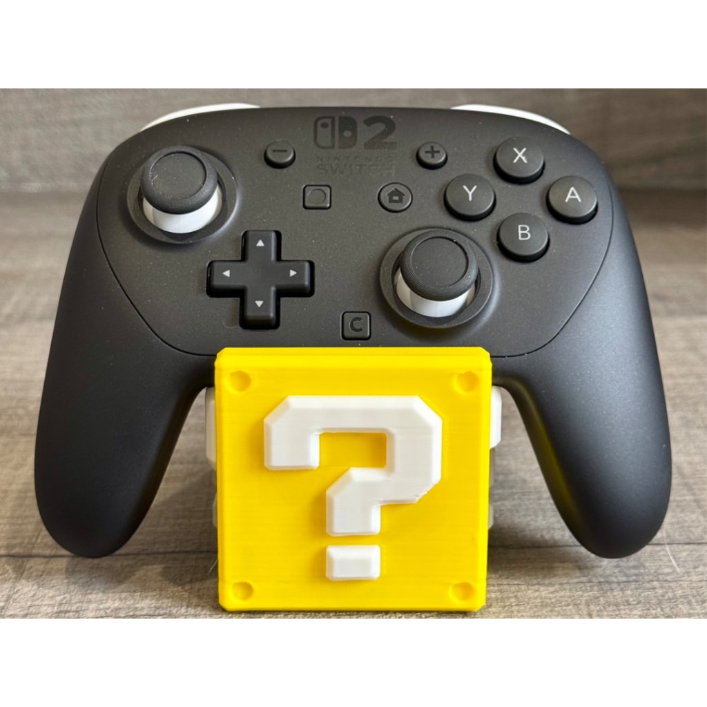 Imagem do Suporte Compativel Pro Controle Nintendo Switch 1 E 2 Bloco Do Mario