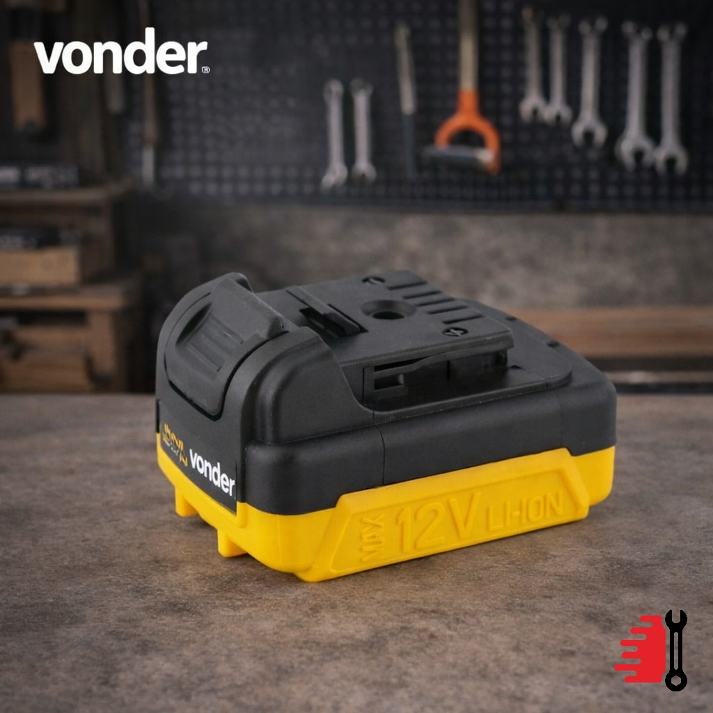 Imagem do Bateria 12 0 V Ions De Litio Para Pfv 120 Vonder Parafusadeira Furadeira