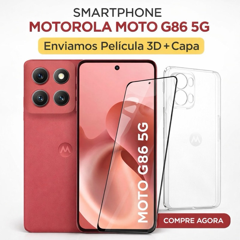 Imagem do Celular Motorola Moto G86 5g 256gb 8gb Ram Nfc Capa Pelicula 3d