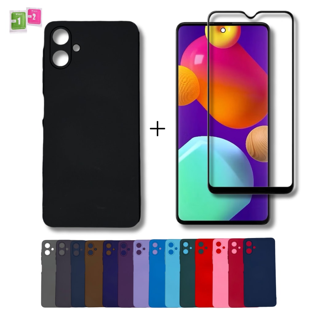 Imagem do Capinha Capa Samsung Galaxy A07 Anti Impacto Aveludada Pelicula De Ceramica