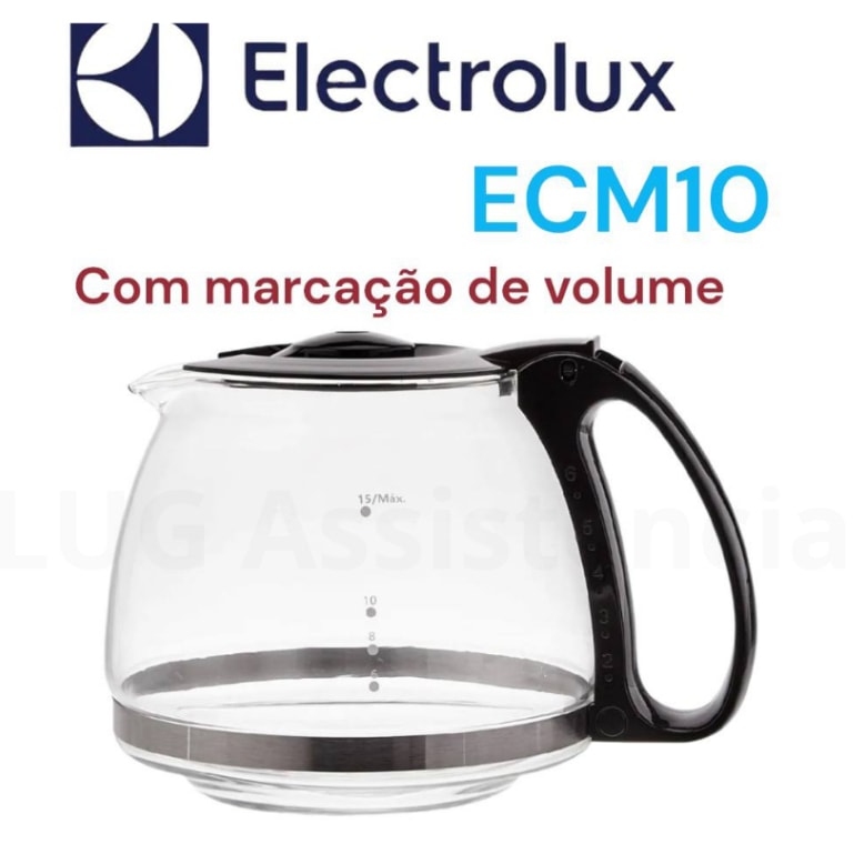 Imagem do Jarra Copo Electrolux Ecm10 Efficient 15 Xicaras Reposicao Com Marcacao No Vidro