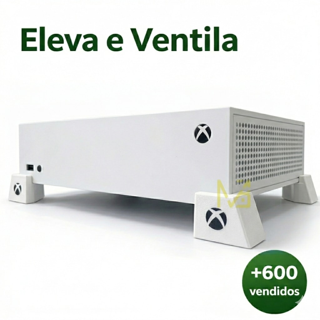 Imagem do Kit 4 Pezinhos De Elevacao Para Xbox Series S X E Xbox One S X Melhora Ventilacao