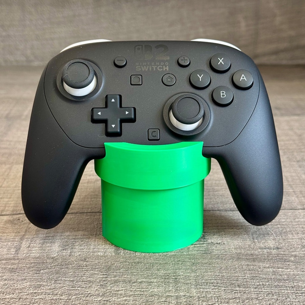 Imagem do Suporte Para Controle Nintendo Switch 2 Pro Cano Do Mario