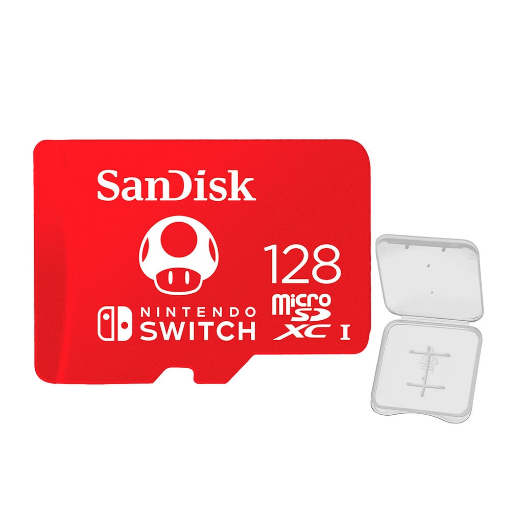 Imagem do Cartao Memoria Sandisk Microsdxc 128gb Nintendo Switch Case K 1576 1698