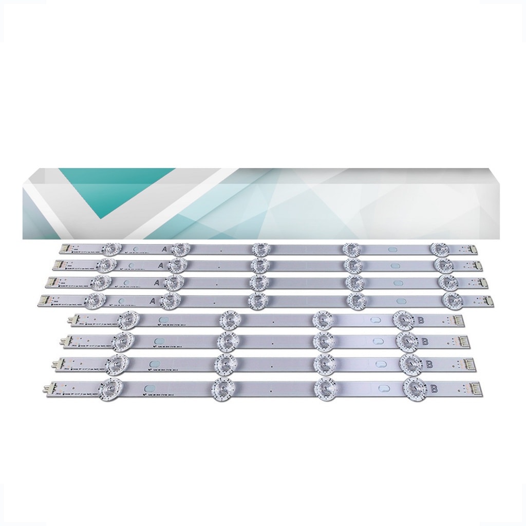 Imagem do Kit 8 Barras De Led 47lb5500 47lb5600 47lb5800 47lb6500 Nova
