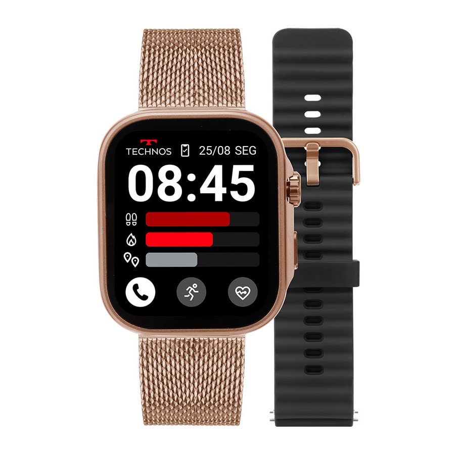 Imagem do Smartwatch Technos Connect Max Call Lancamento 2025 Rose Tmaxcac 9j
