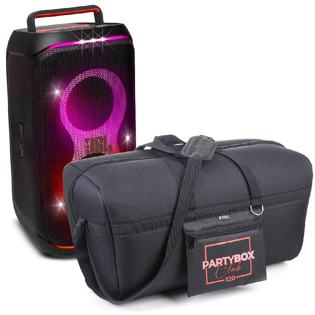 Imagem do Bolsa Case Capa De Transporte Para Caixa Jbl Partybox 120 Club Acolchoada Impermeavel Lancamento
