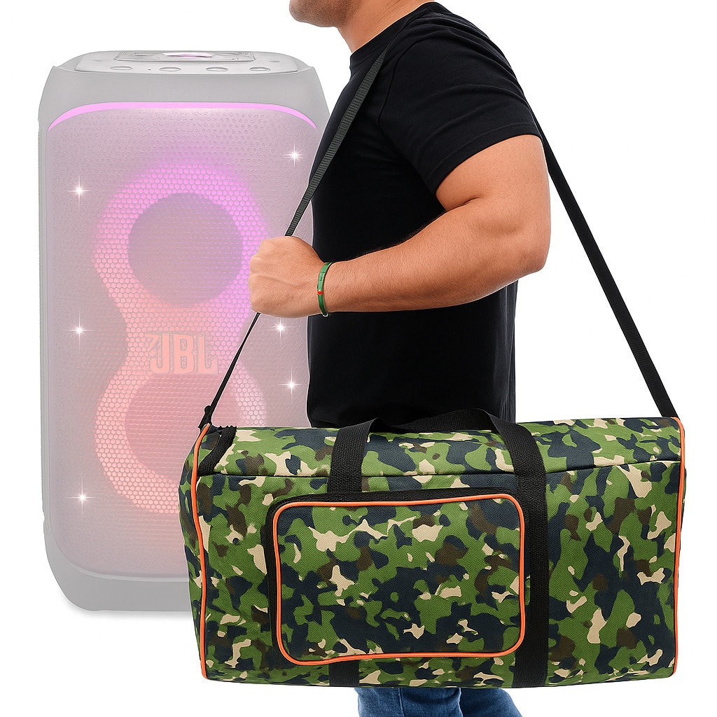Imagem do Bolsa Case Capa Para Som Jbl Partybox 120 Club Camuflada