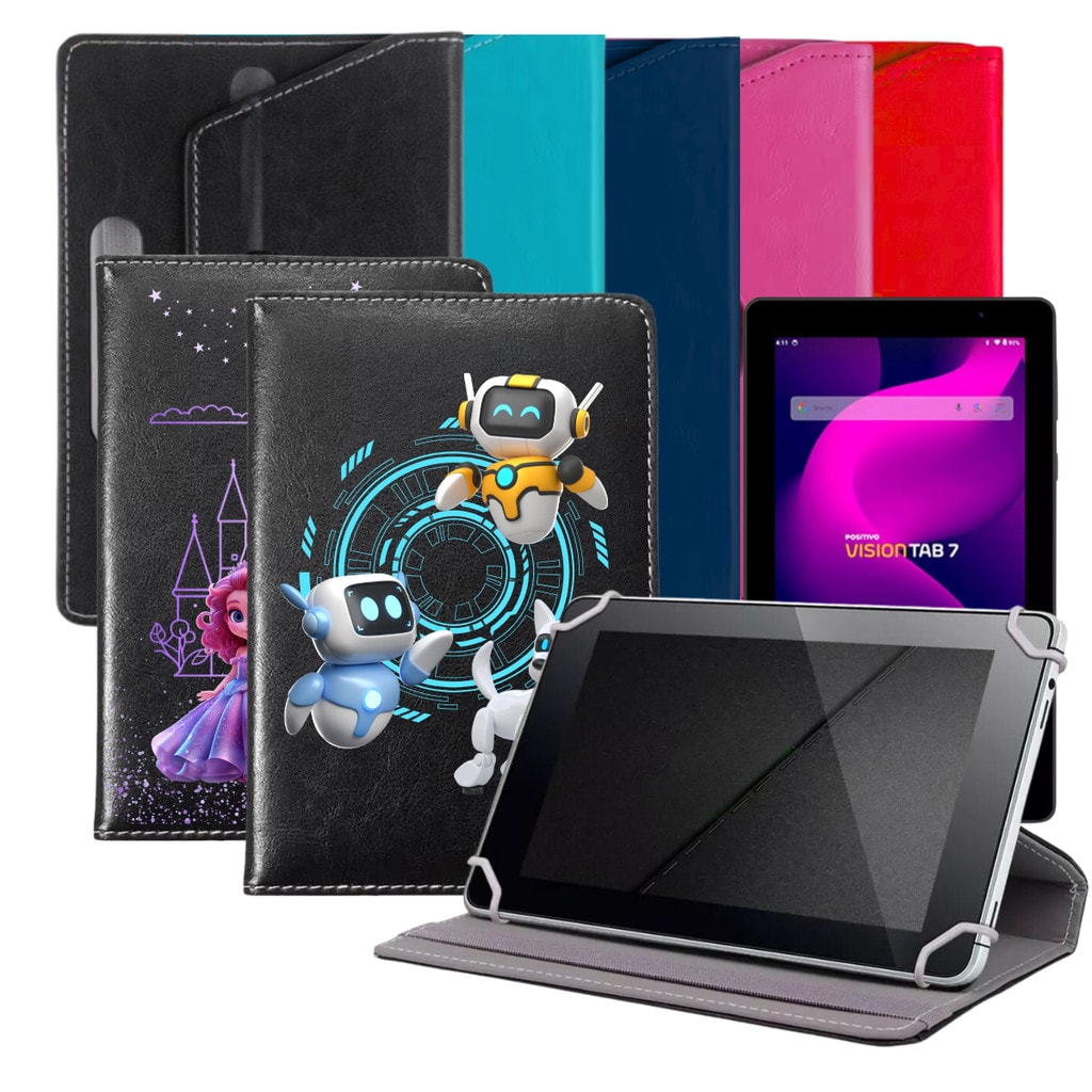 Imagem do Case Capa Giratoria Para Tablet Positivo Vision Tab 7 Polegadas