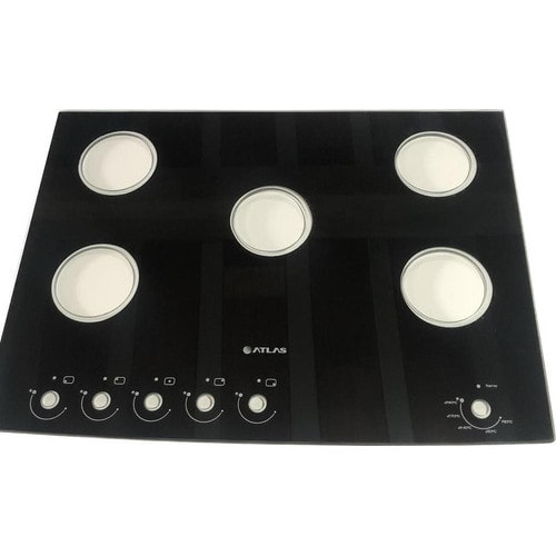 Imagem do Mesa Vidro Para Fogao Atlas Monaco Top Glass 5 Bocas Orig