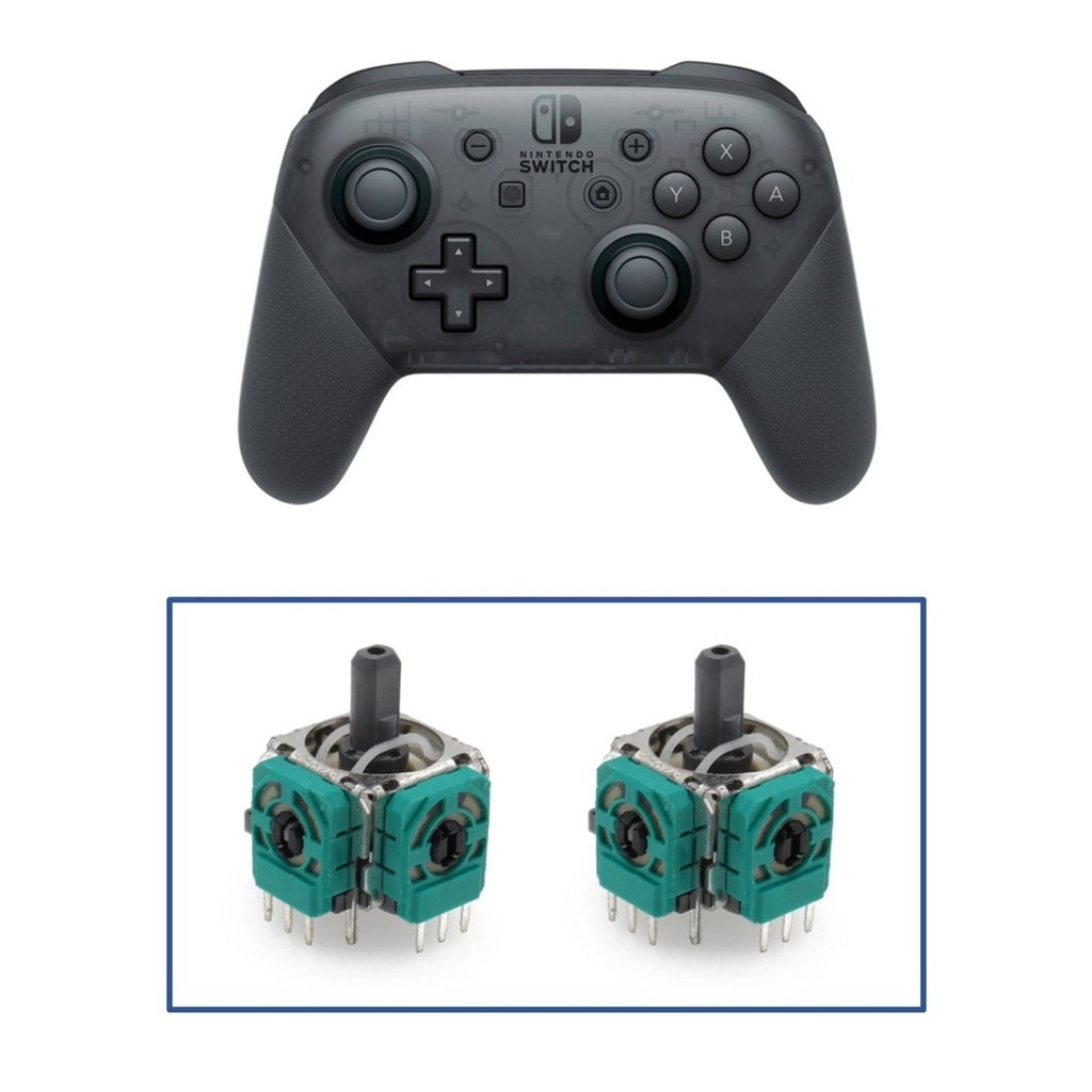 Imagem do Kit 2 Analogicos 3d Original Alps Controle Para Nintendo Switch Pro