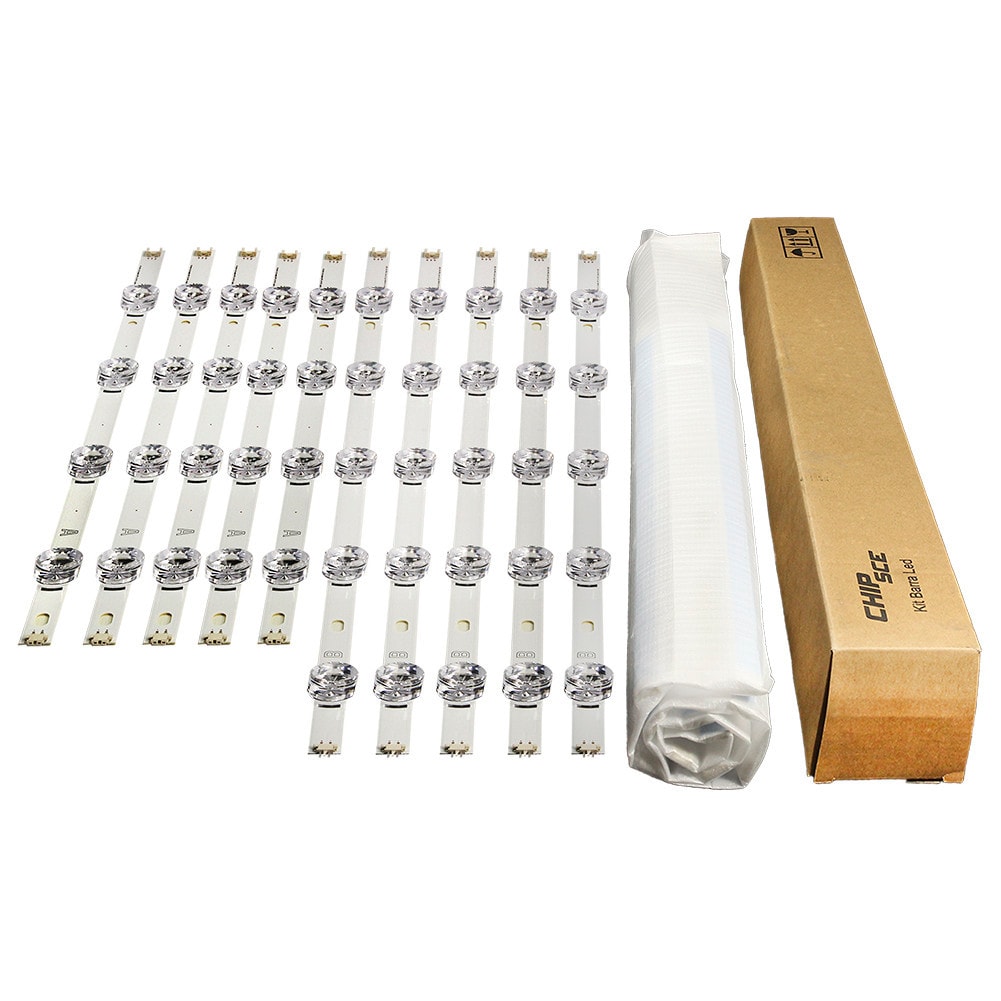 Imagem do Barras De Leds Para Tv Compativel Com 47lb6500 47lb5600 47lb5800 47lb5500 Kit Completo Com 8 Barras Novas