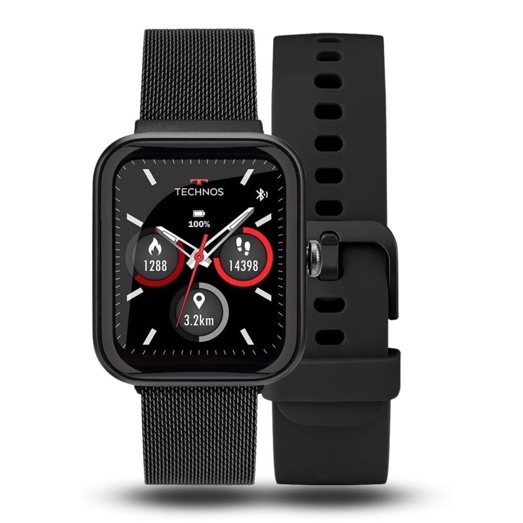 Imagem do Relogio Inteligente Smartwatch Technos Connect Max Multifuncao Preto Resistente